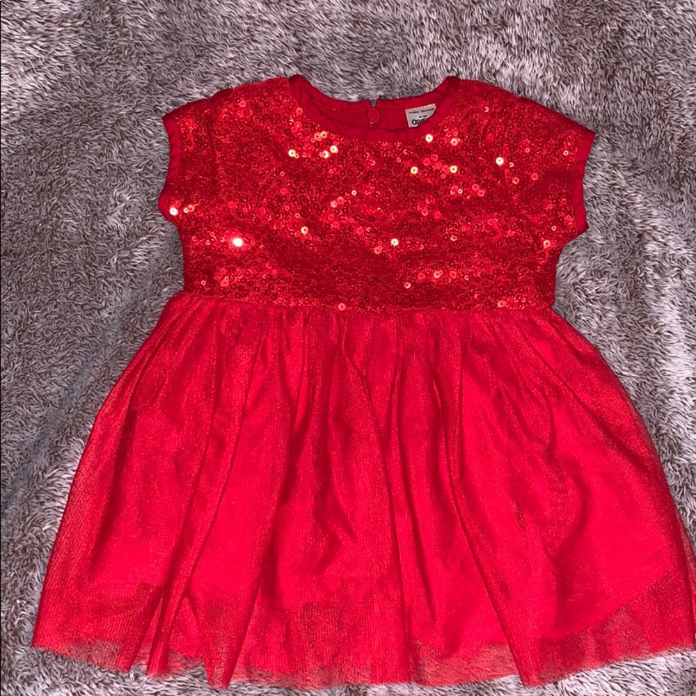 OSH KOSH B’GOSH RED SEQUIN DRESS
